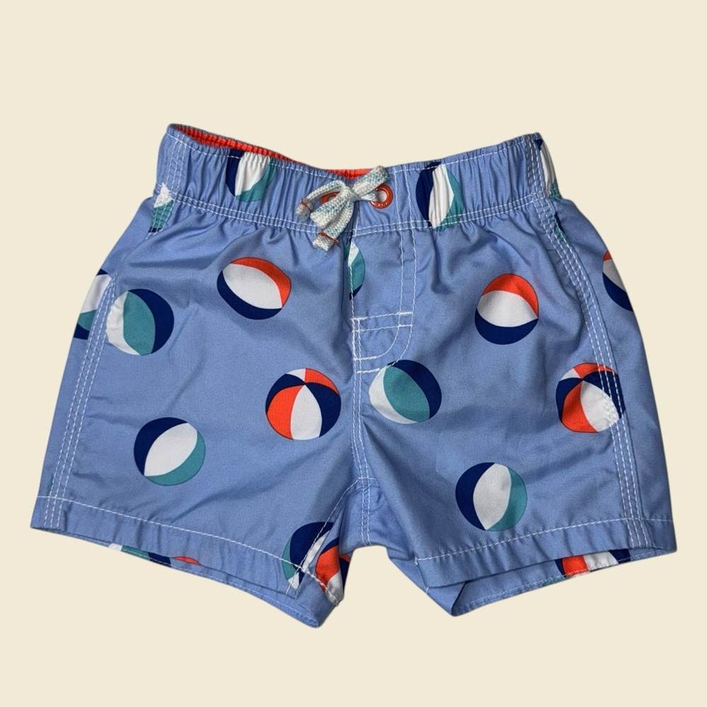 GAP Kids Blue Shorts with Colorful Circle Print